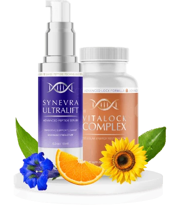 Synevra UltraLift serum and VitaLock Complex supplement